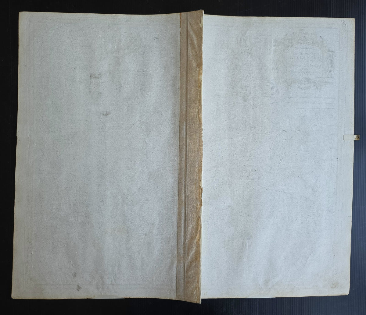 1750s MAP of SWITZERLAND antique 20x24" Helvetiae Rhaetiae Valesiae et Sabaudiae