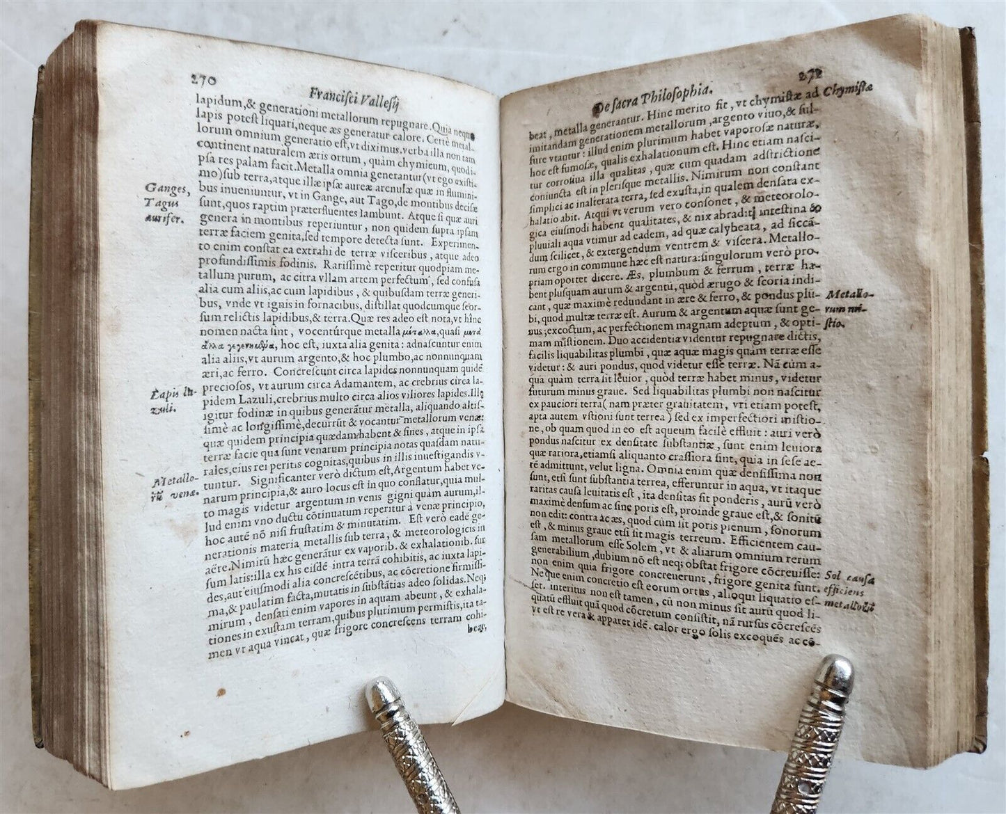 1595 FRANCISCI VALLESII Biblical natural history antique 16th CENTURY vellum