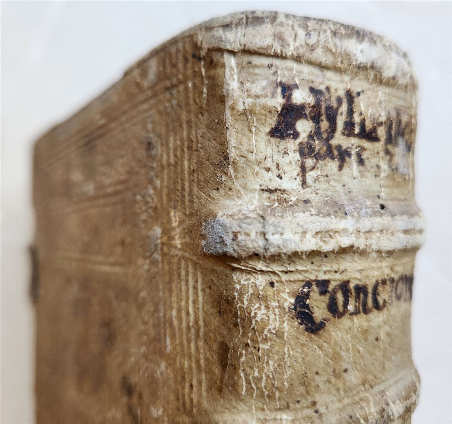 1604 SERMONS of Maurice Hylaret antique PIGSKIN BINDING UNICORN TITLEPIECE
