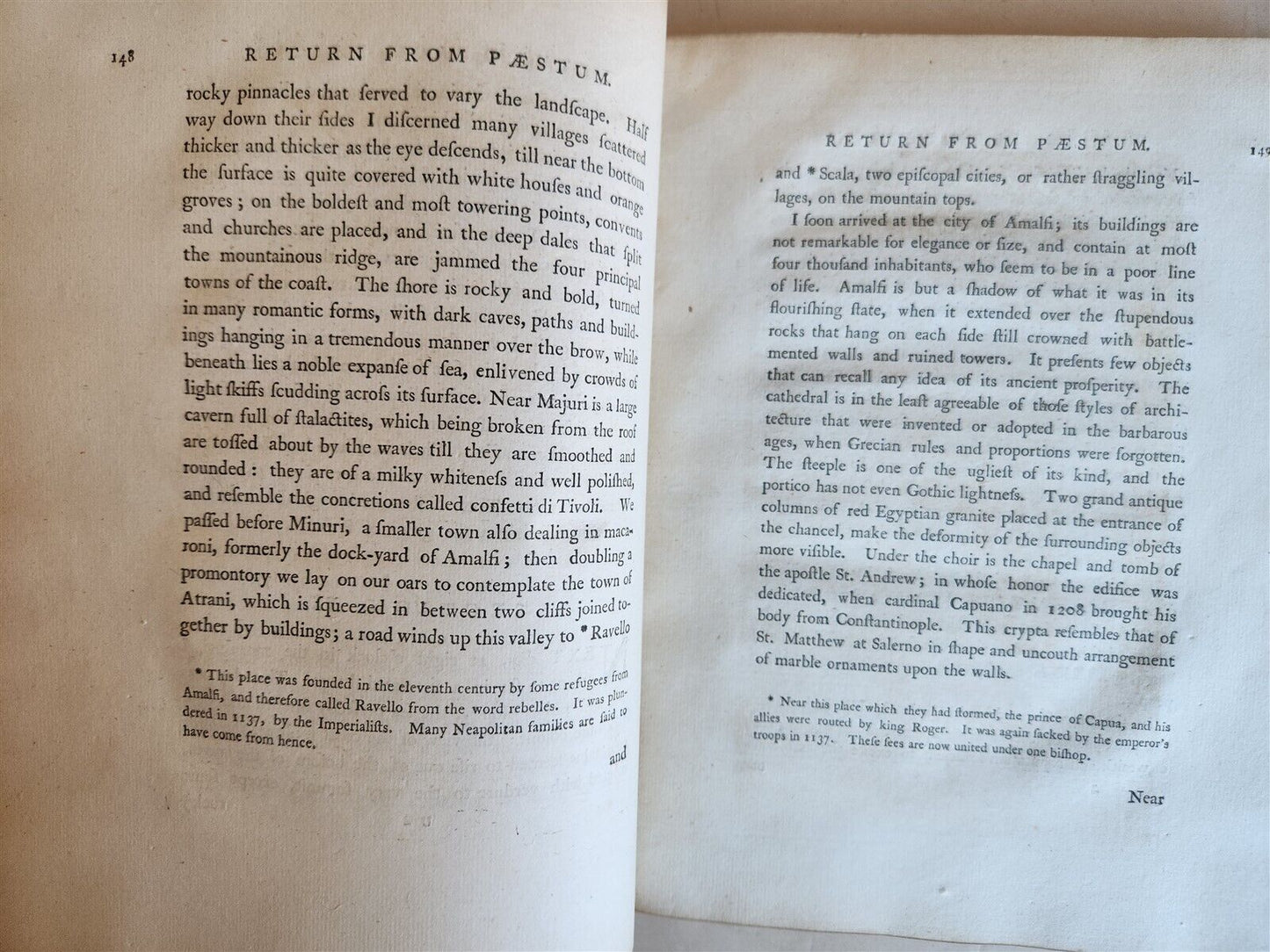 1783-1785 TRAVELS in the TWO SICILIES by HENRY SWINBURNE antique