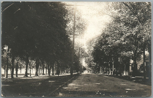 MARIETTA OH STREET SCENE ANTIQUE REAL PHOTO POSTCARD RPPC