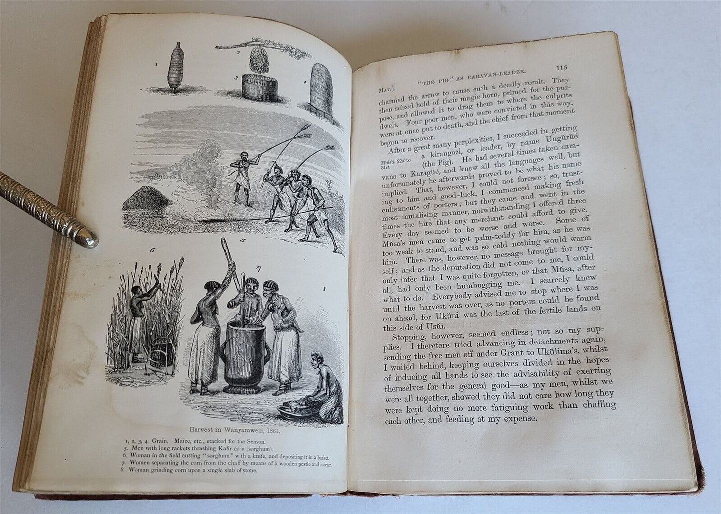 1863 JOURNAL of DISCOVERY of SOURCE of NILE antique ILLUSTRATED in ENGLISH