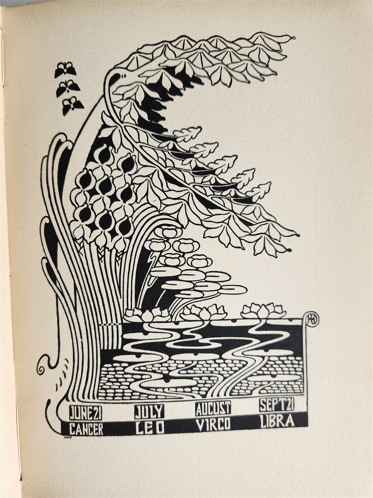 1896 EVERGREEN NORTHERN SEASONAL BOOK OF SUMMER antique ARTS & CRAFTS ILLUSTR.