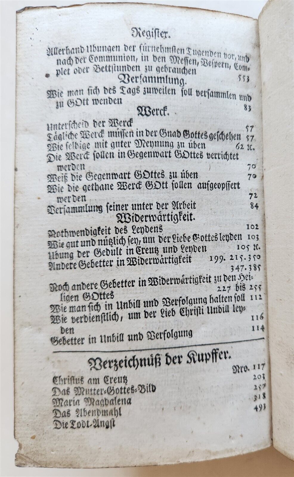 1754 GERMAN DEVOTIONAL BOOK antique BINDING w/ STUNNING SILVER FITTINGS