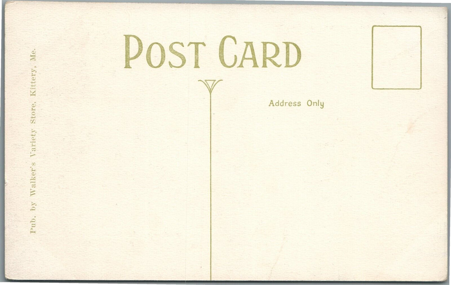 KITTERY ME GOVERNMENT STREET ANTIQUE POSTCARD