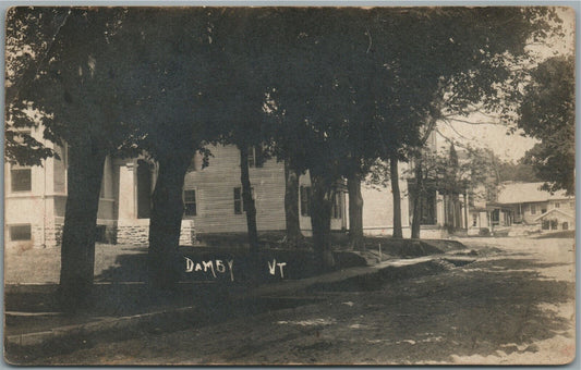 DAMBY VT ANTIQUE REAL PHOTO POSTCARD RPPC