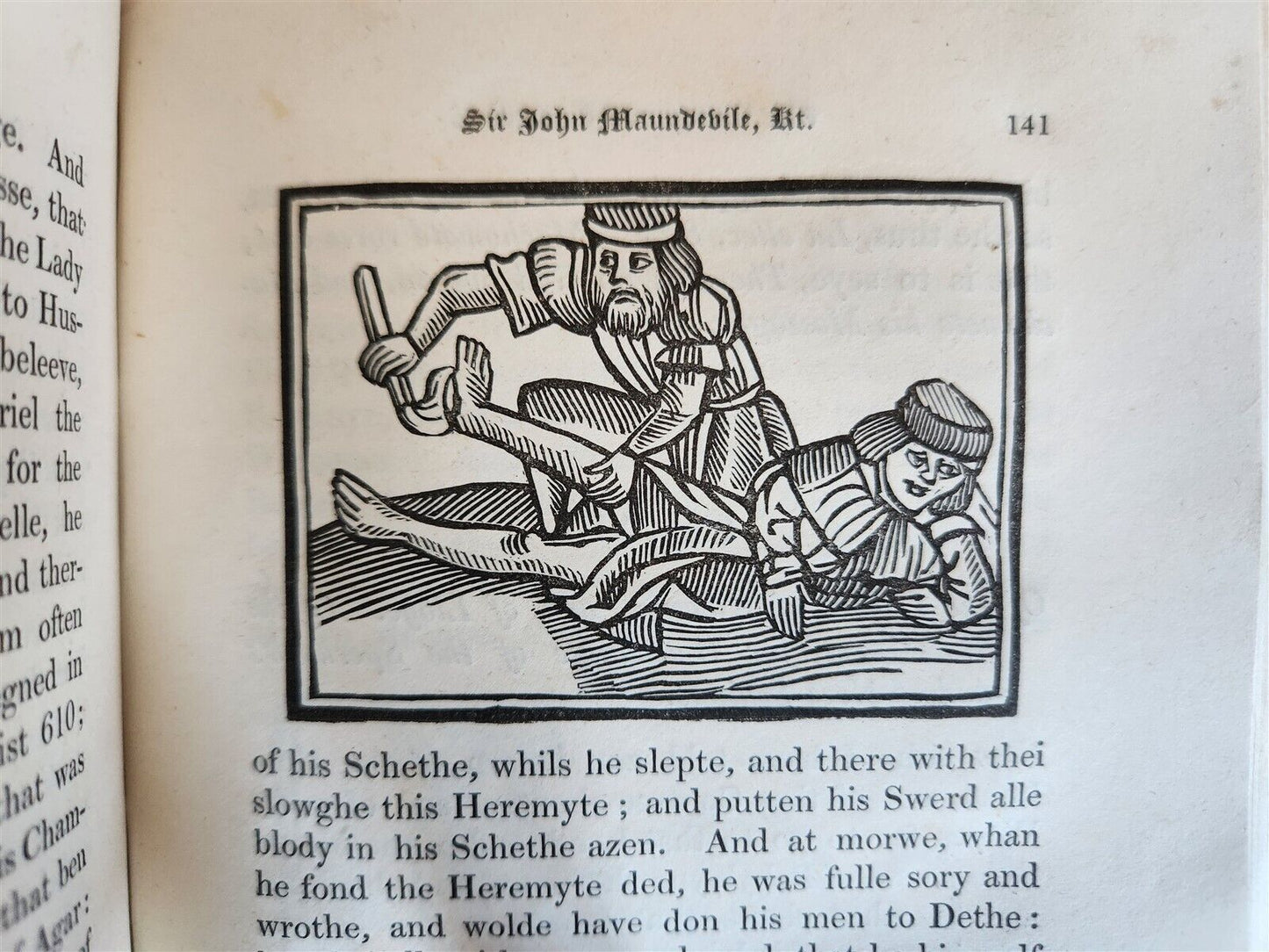 1839 Voiage and Travaile of Sir John Maundevile ILLUSTRATED antique