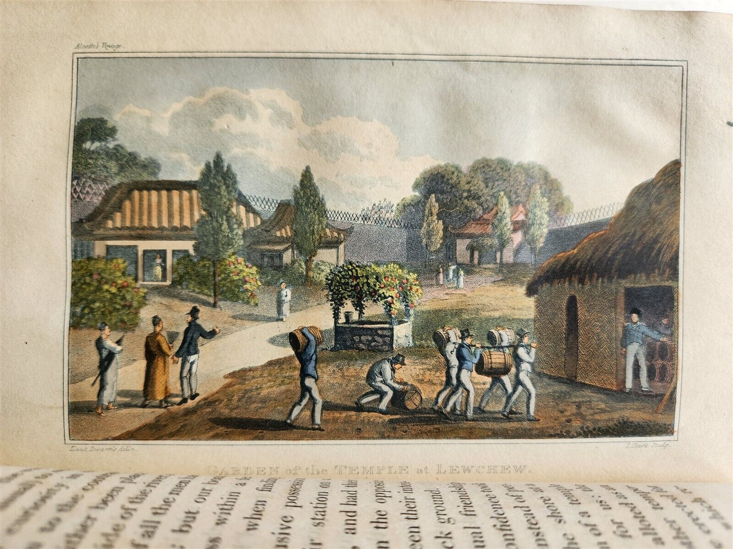 1820 VOYAGE OF SHIP ALCESTE TO CHINA COREA & ISLAND OF LEWCHEW antique SHIPWRECK