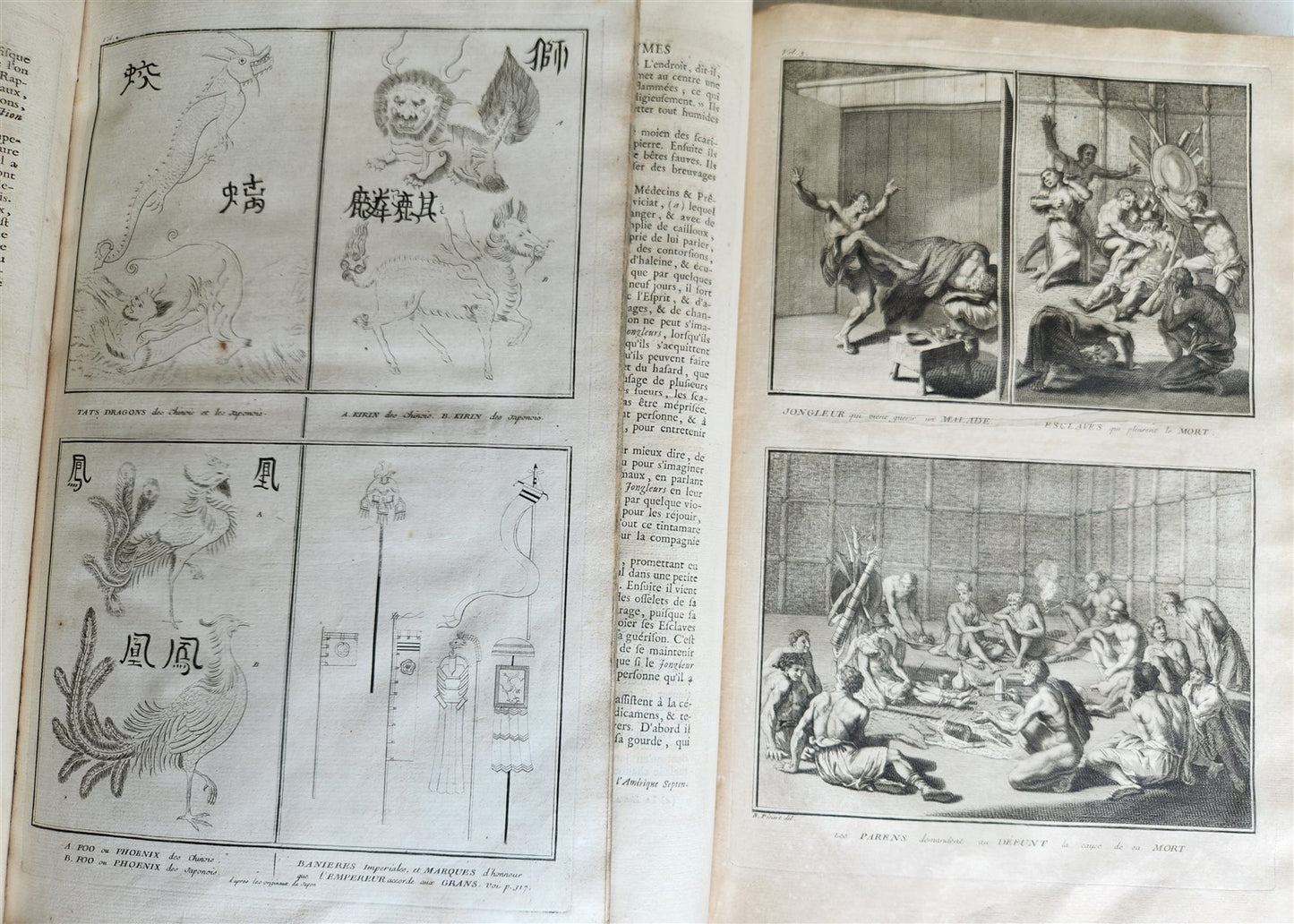 1741 HISTOIRE des CEREMONIES et COUTUMES de PEUPLES DU MONDE 7 vols antique