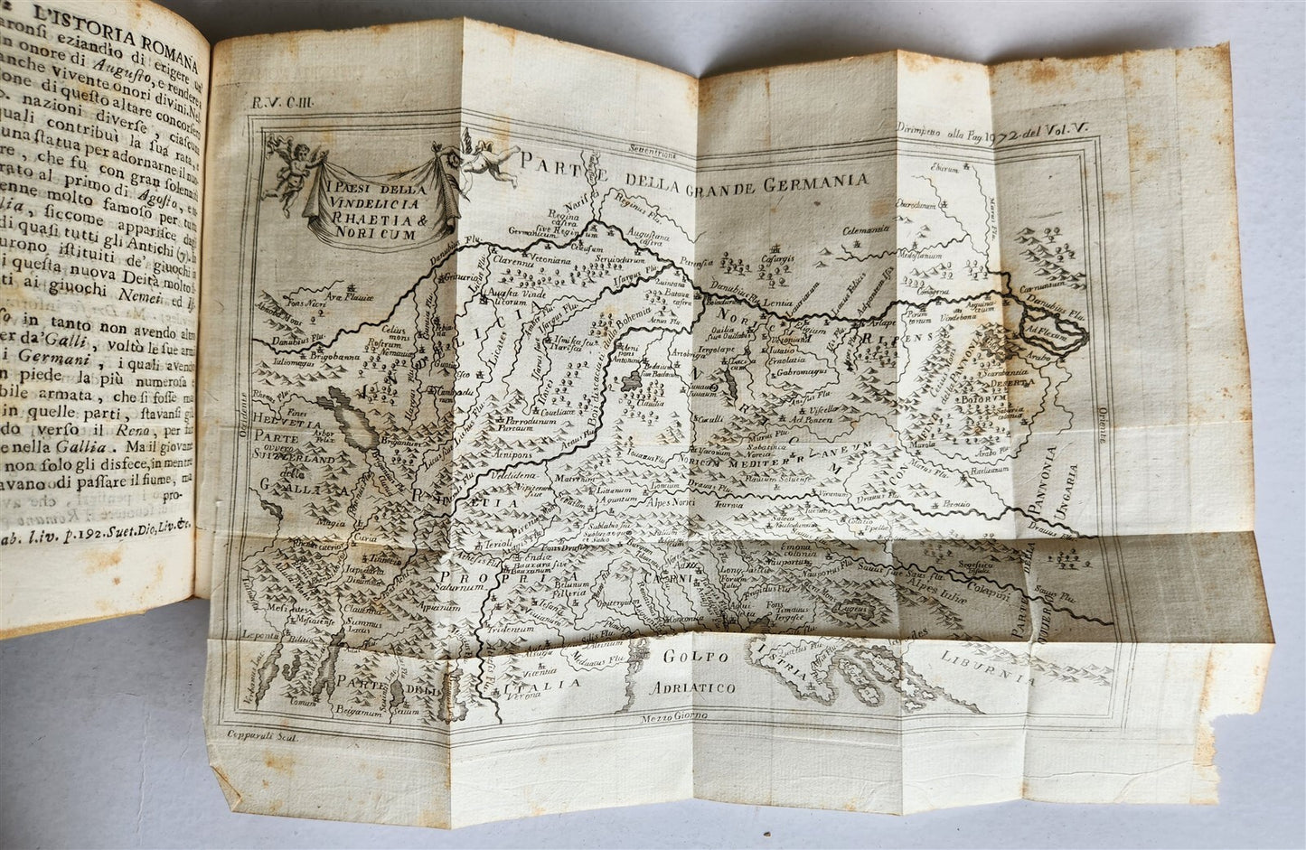 1741 UNIVERSAL HISTORY 7 VOLUMES antique ILLUSTRATED w/ MAPS in ITALIAN vellum