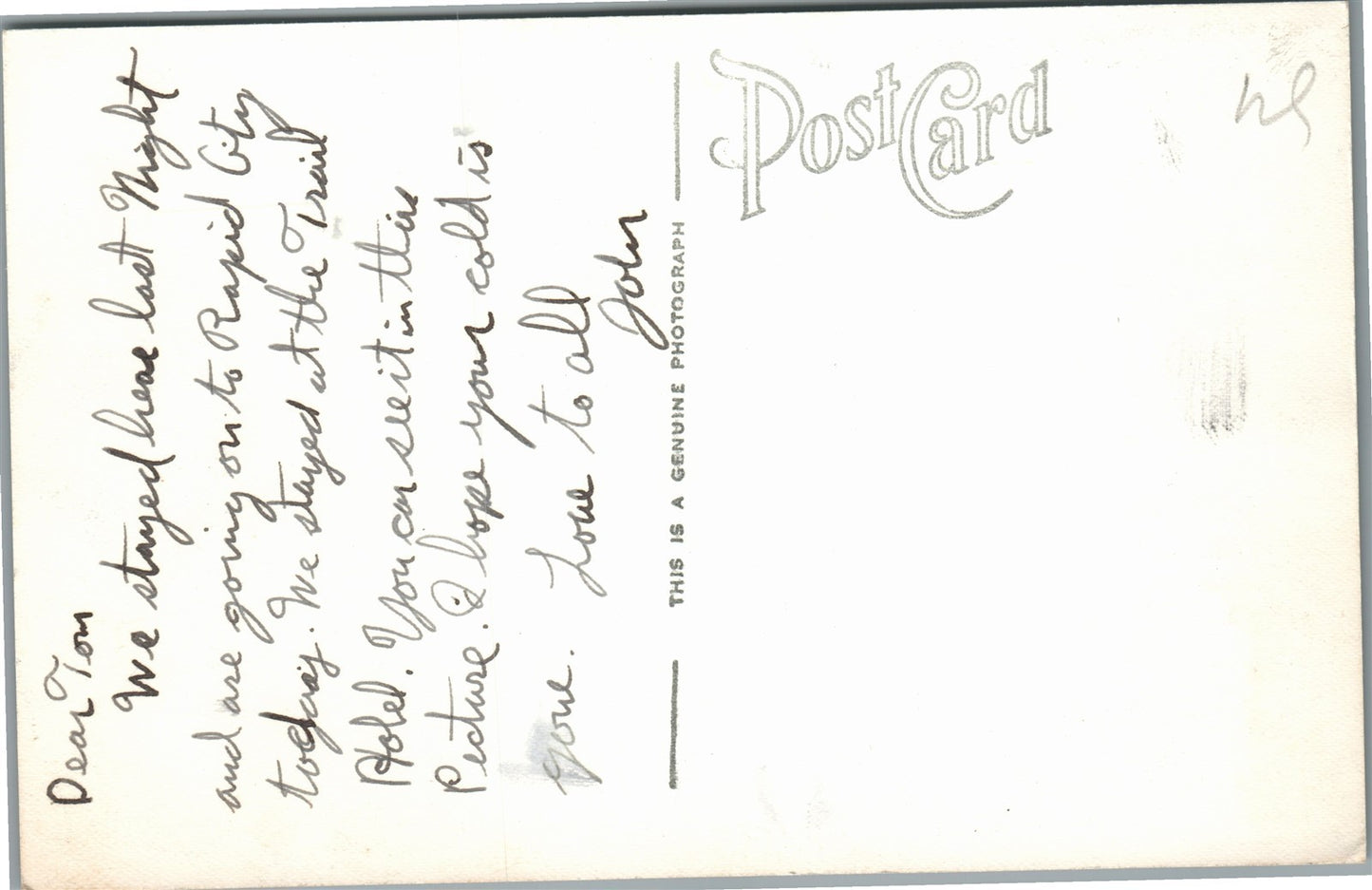 TORRINGTON WY on the Oregon Trail VINTAGE REAL PHOTO POSTCARD RPPC