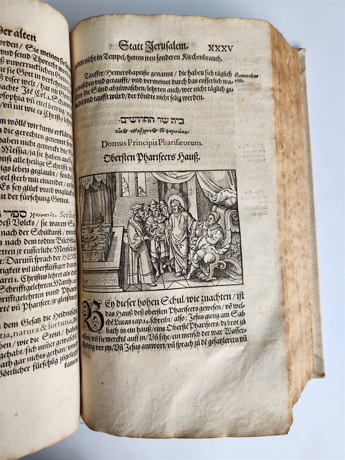 1563 JERUSALEM ANCIENT CAPITAL of JEWS antique ILLUSTRATED FOLIO in GERMAN