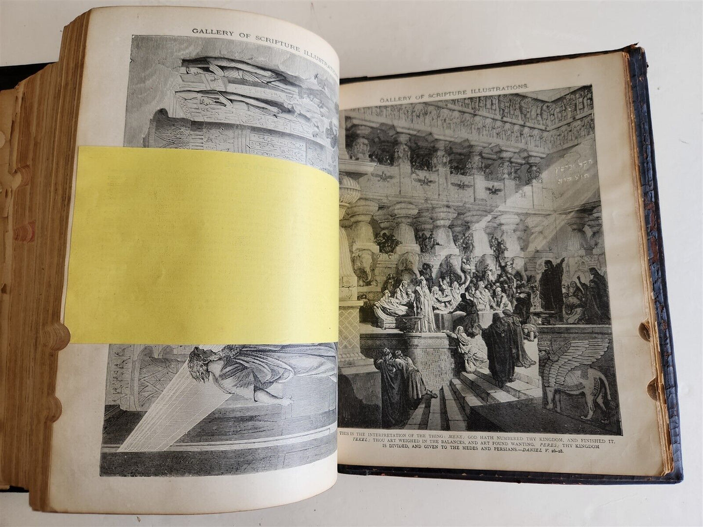 1870s BIBLE SALESMAN SAMPLE RARE antique AMERICANA ILLUSTRATED FOLIO G. DORE