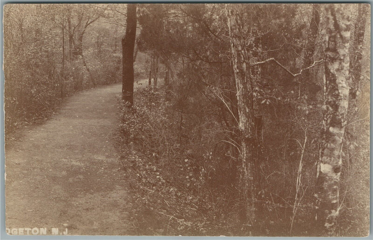 BRIDGETON NJ ANTIQUE REAL PHOTO POSTCARD RPPC