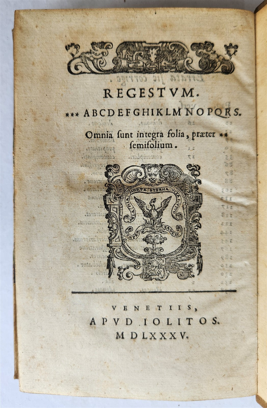 1585 IGNATII LOYOLA BIOGRAPHY antique De vita et moribus Ignatii Loiolae 16th C.