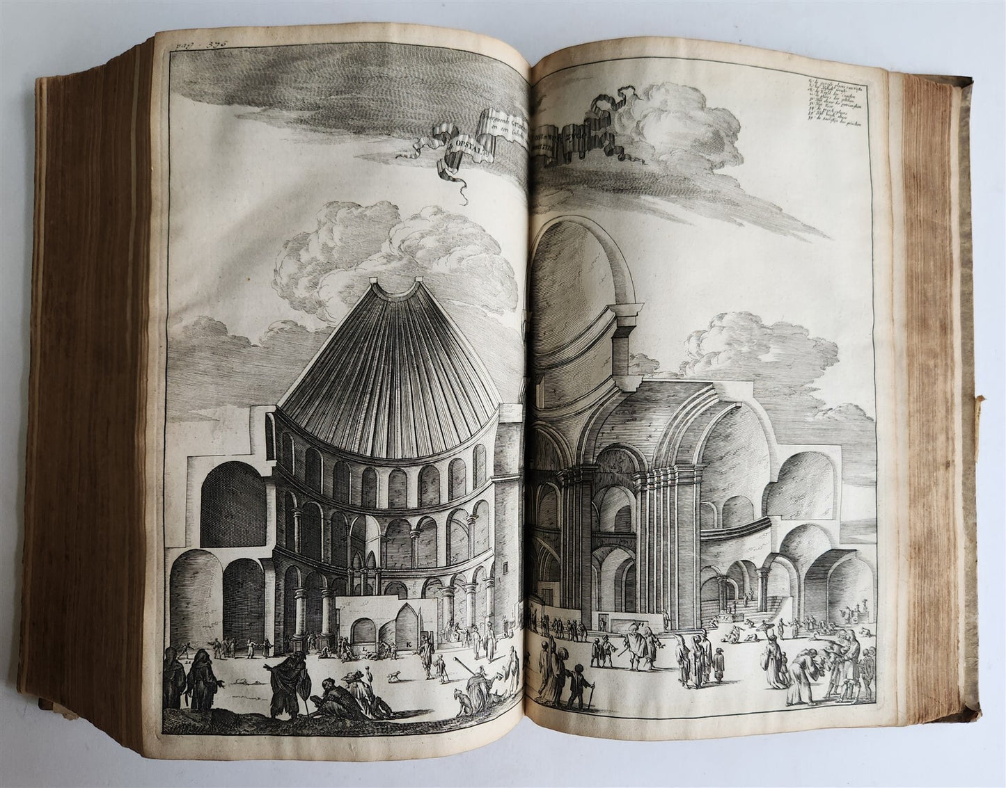 1677 TRAVELS to PALESTINE SYRIA & HOLY LAND antique FOLIO ILLUSTRATED w/ MAPS