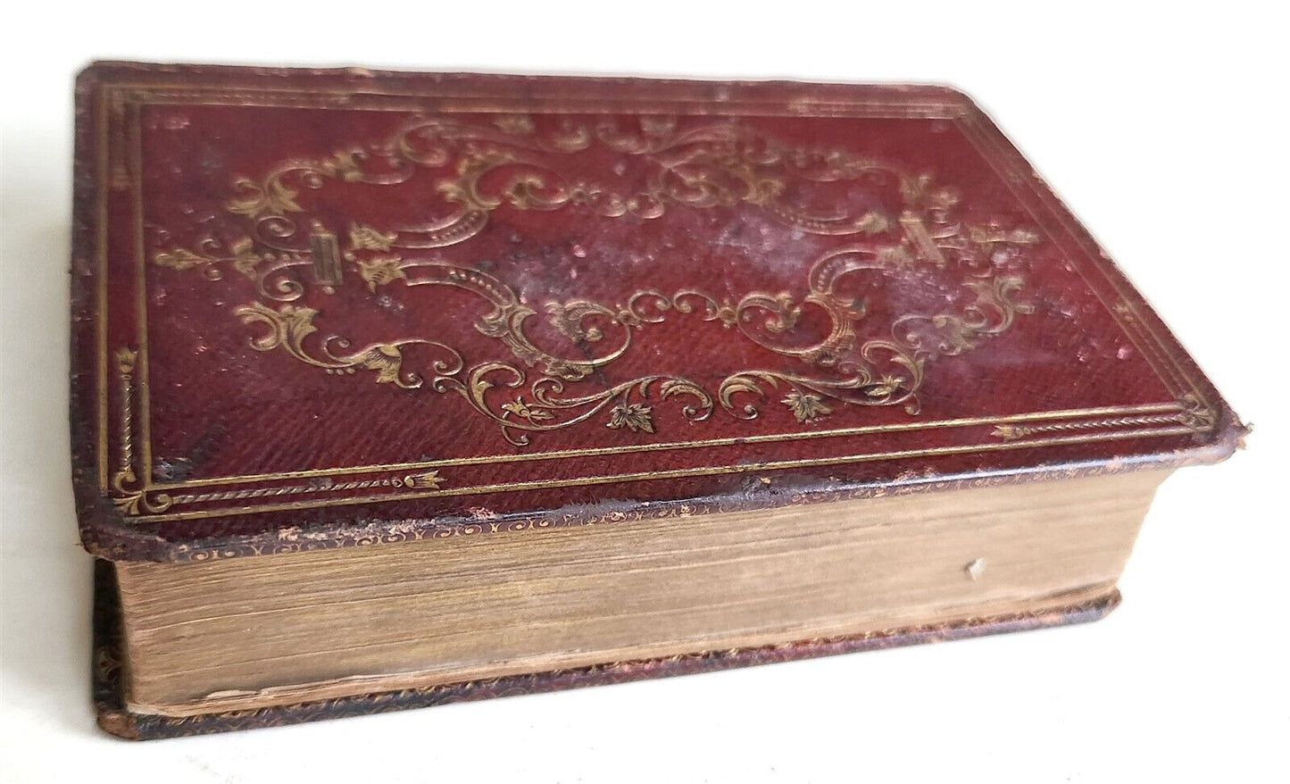 1845 BOOK of COMMON PRAYER w/PSALTER antique PHILADELPHIA Americana FINE BINDING