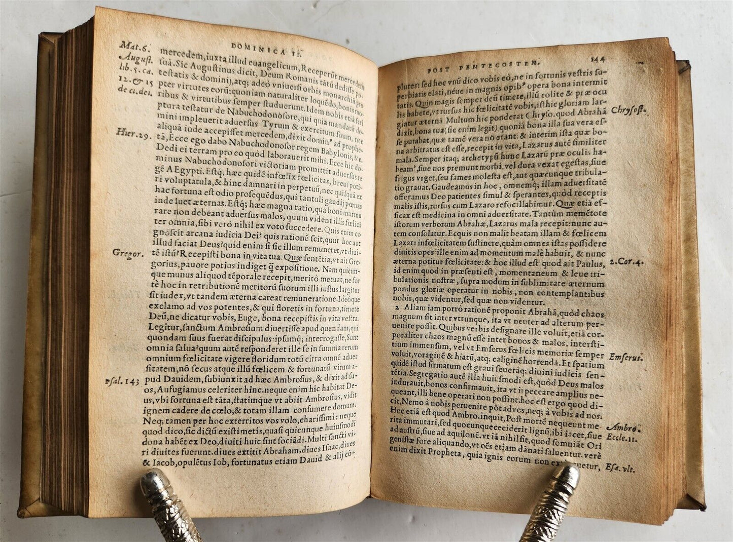 1549 Homiliarum doctissimi viri Ioannis Eckii antique VELLUMM BINDING 16th CENT.