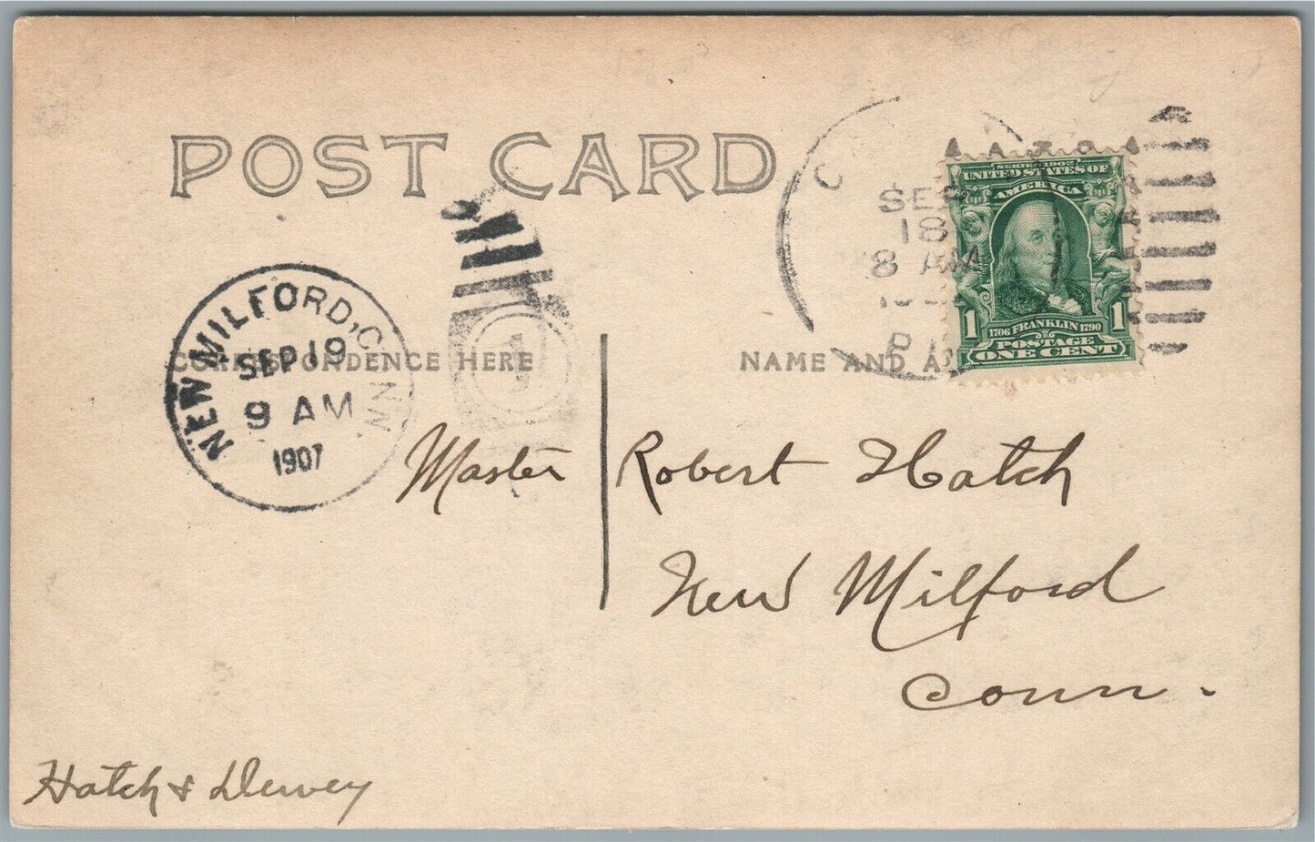 CANTON PA UNION STREET ANTIQUE REAL PHOTO POSTCARD RPPC