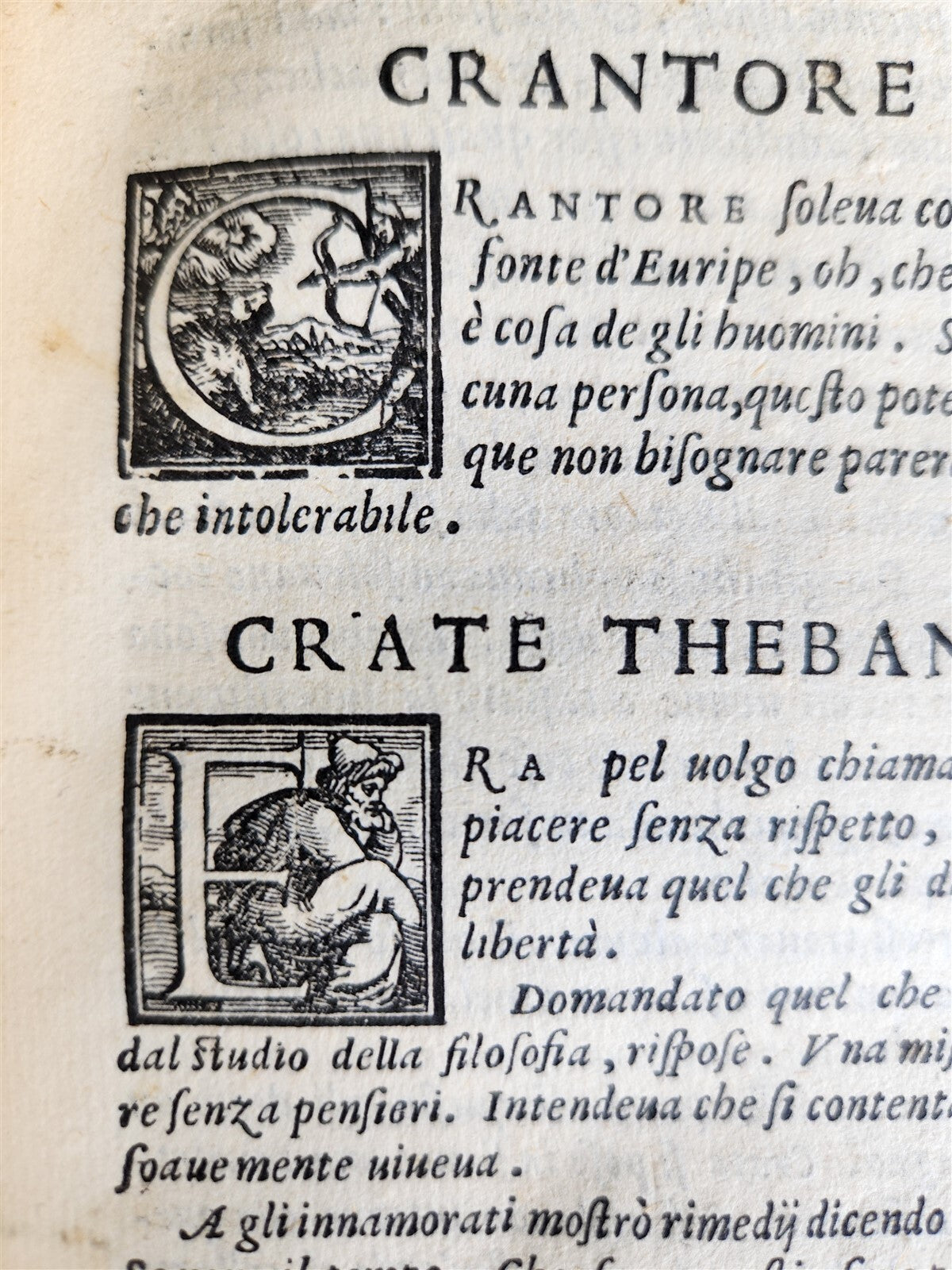 1566 PLUTARCH antique 16th CENTURY in ITALIAN Apoftemmi di Plutarco