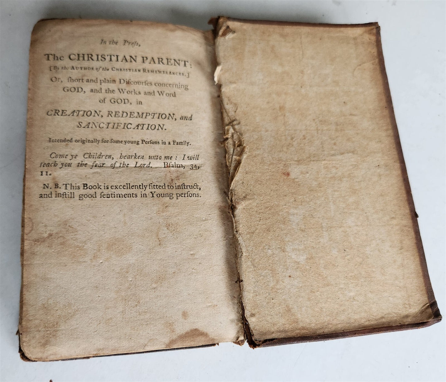 1791 THE CHRISTIAN REMEMBRANCER antique AMERICANA NEW YORK in ENGLISH