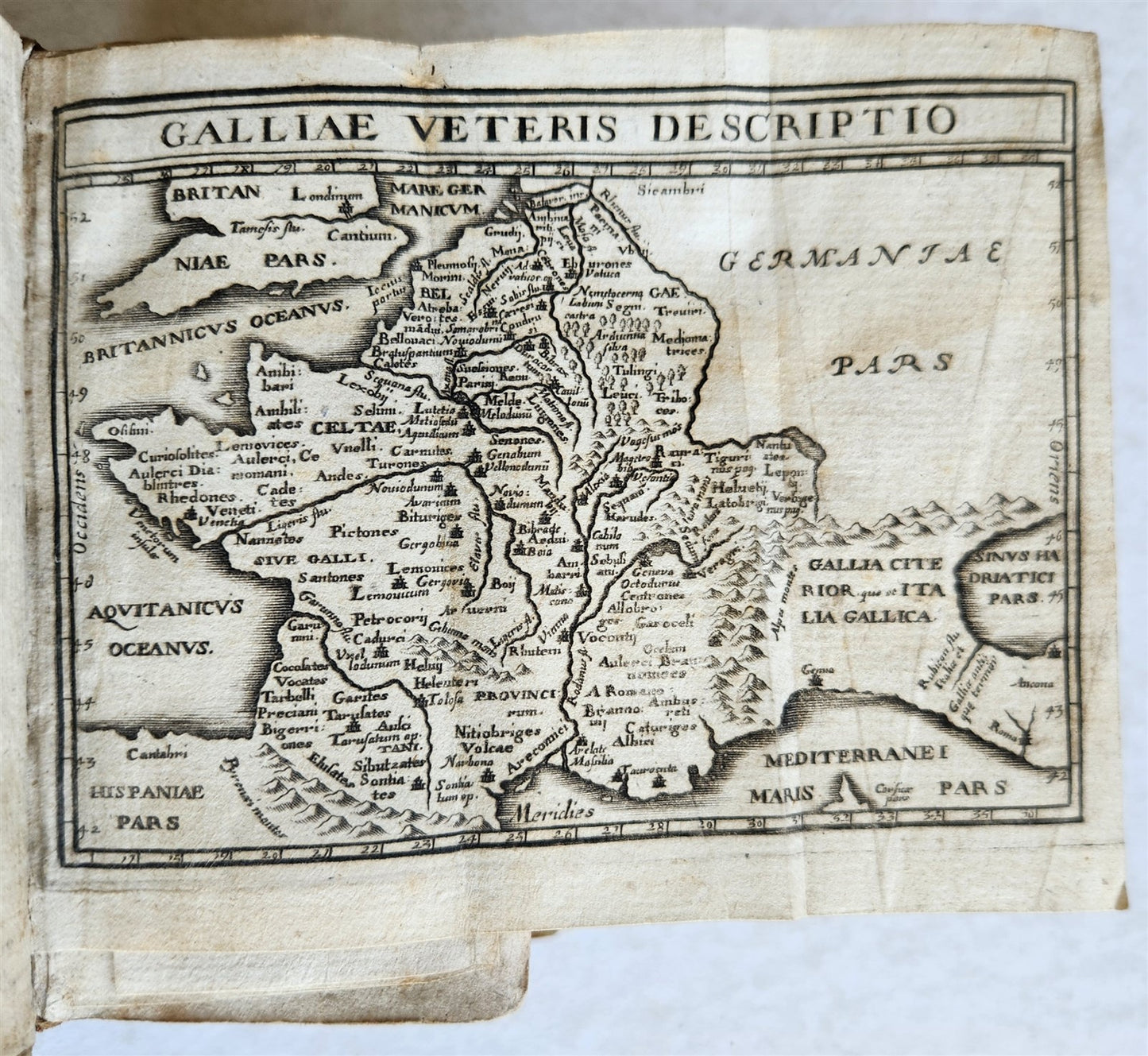 1660 JULIUS CAESAR antique ILLUSTRATED w/ MAPS
