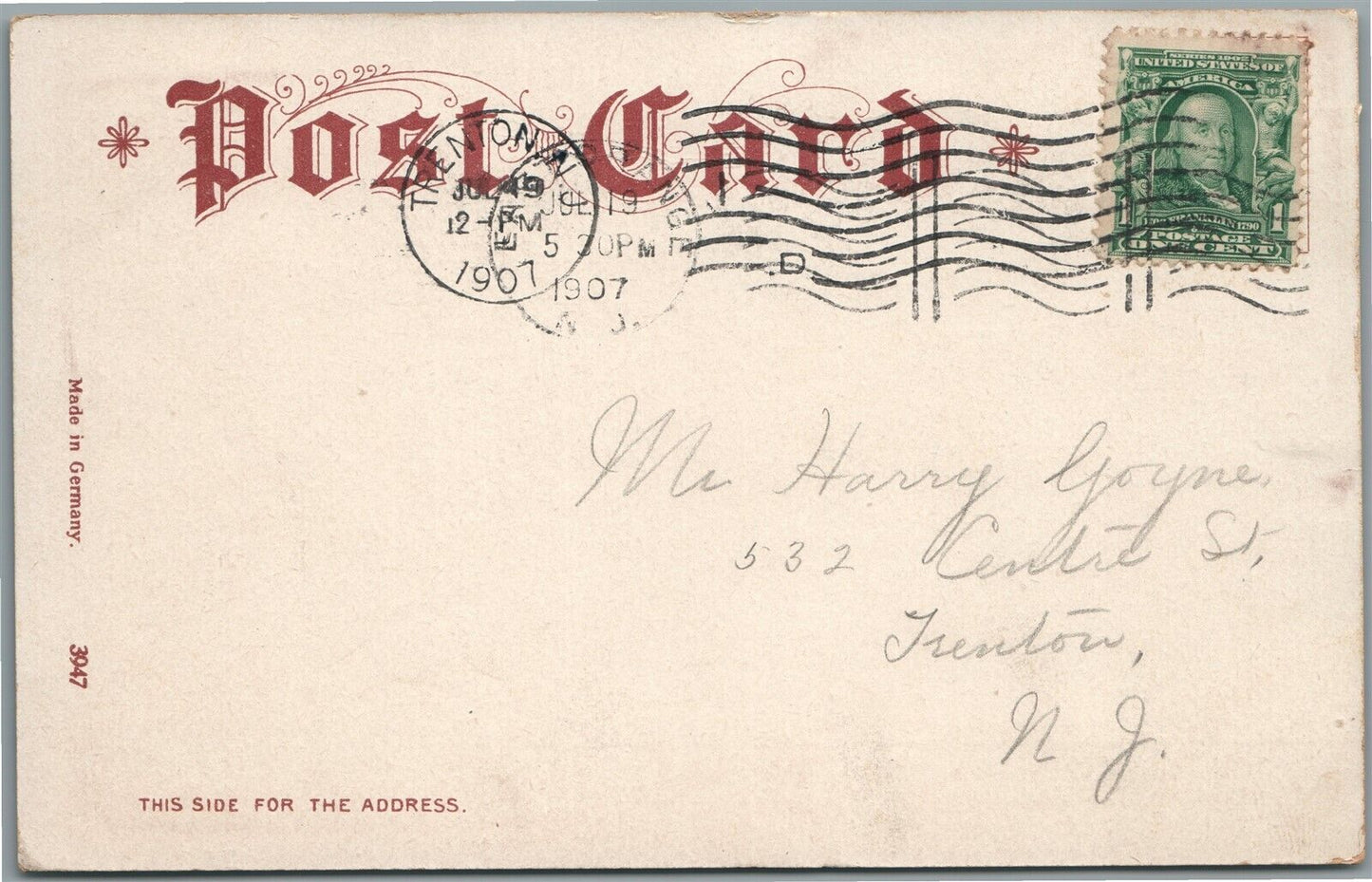 CRANBERRY LAKE NJ ANTIQUE POSTCARD