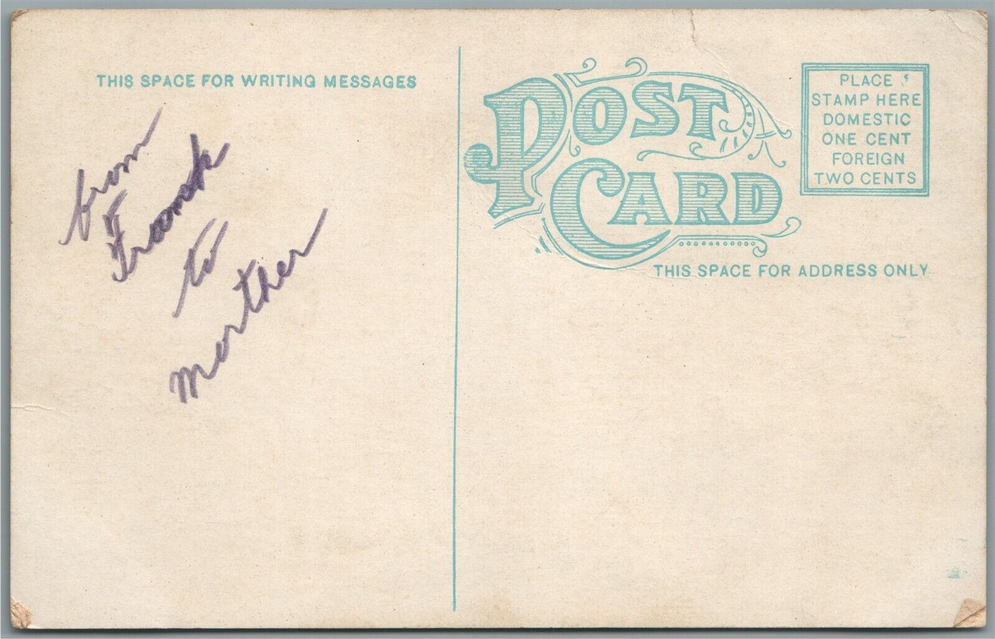 YONKERS NY SANDERS TRADE SCHOOL ANTIQUE POSTCARD