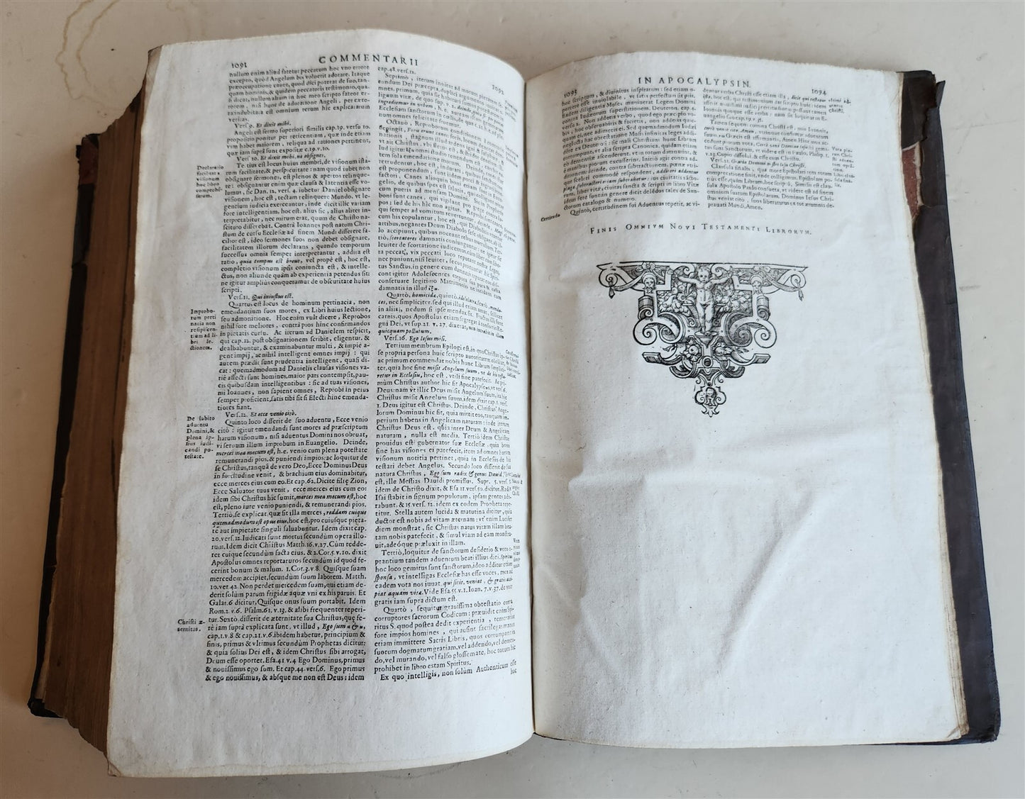 1618 BIBLE NEW TESTAMENT COMMENTARY by Benedictus Aretius antique 17th c. FOLIO