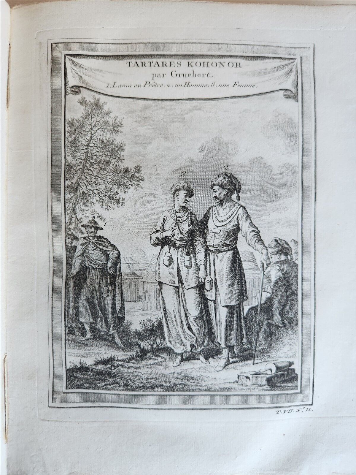 1749 HISTORY of VOYAGES by Prevost antique ILLUSTRATED JORNEY to CHINA & TIBET