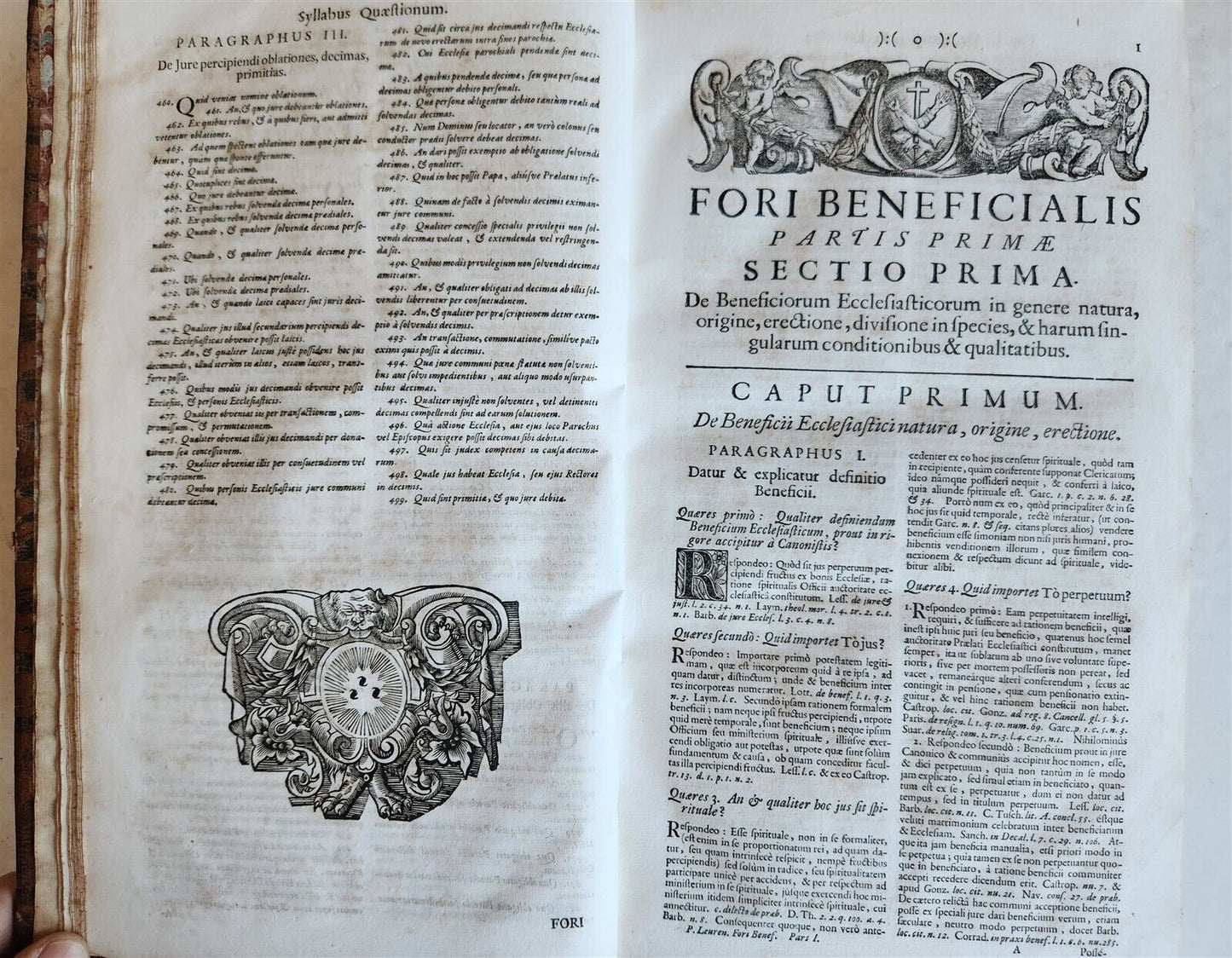 1735 CANON LAW BOOK Forum beneficiale sive quaestiones & responsa ANTIQUE