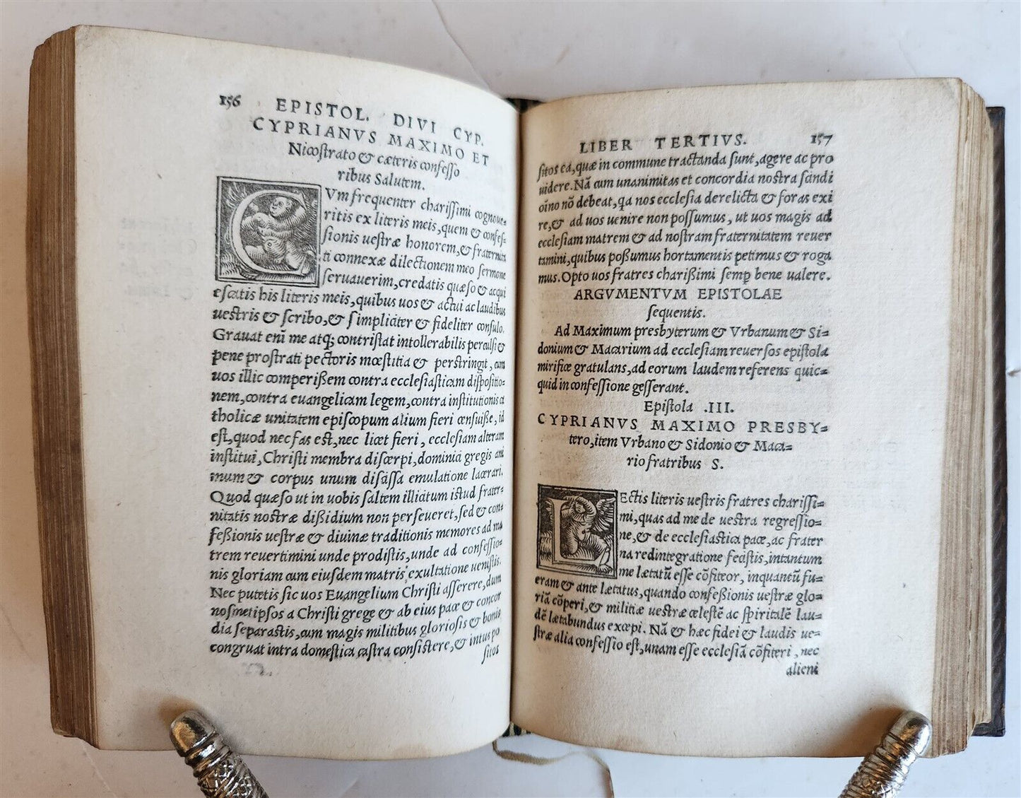1524 POST-INCUNABULA WORKS of CYPRIAN Bishop of Carthage antique 16th CENTURY