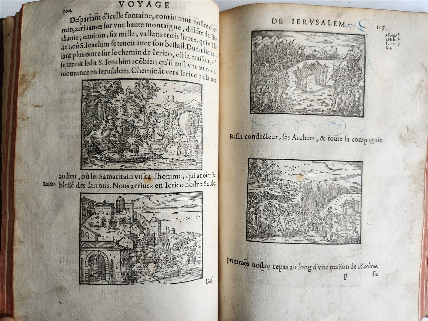 1573 VOYAGE to JERUSALEM & HOLY LAND PLACES antique FULLY ILLUSTRATED w/ MAPS