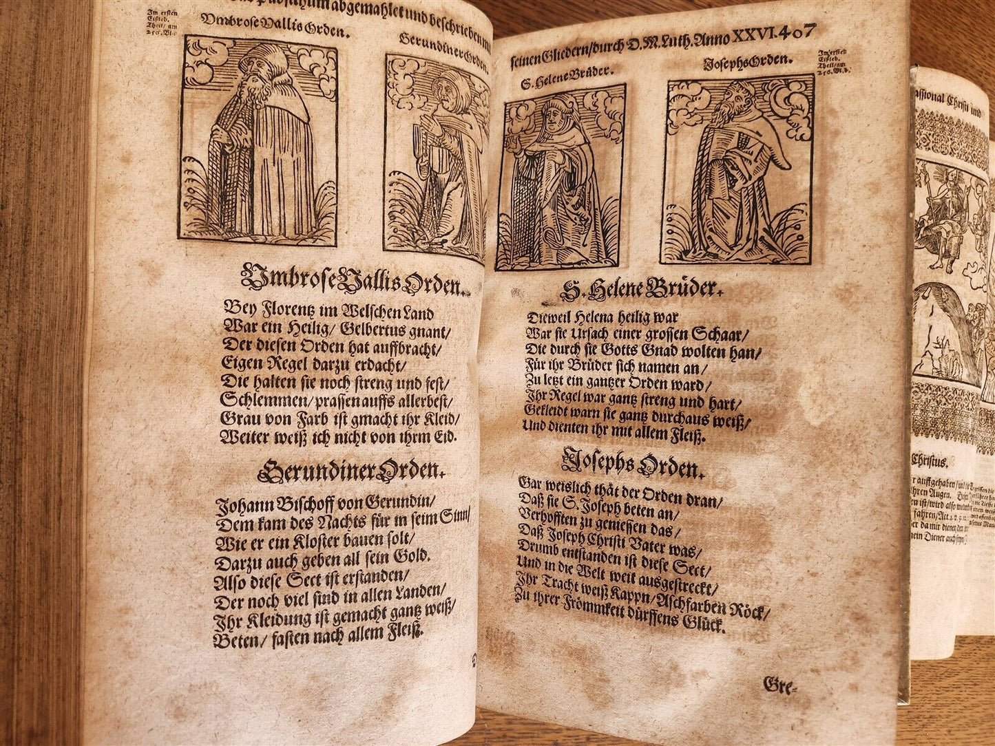 1661-1664 MARTIN LUTHER WORKS 7 FOLIO VOLS antique VELLUM in GERMAN ILLUSTRATED