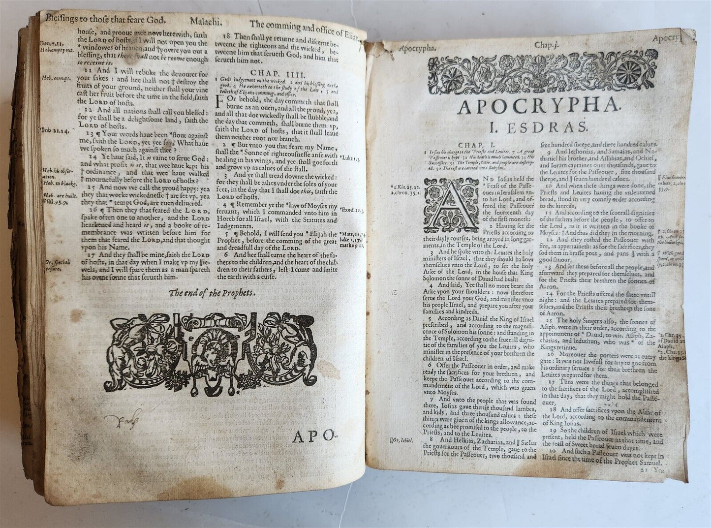 1629 BIBLE in ENGLISH antique ILLUSTRATED Old & New Testament