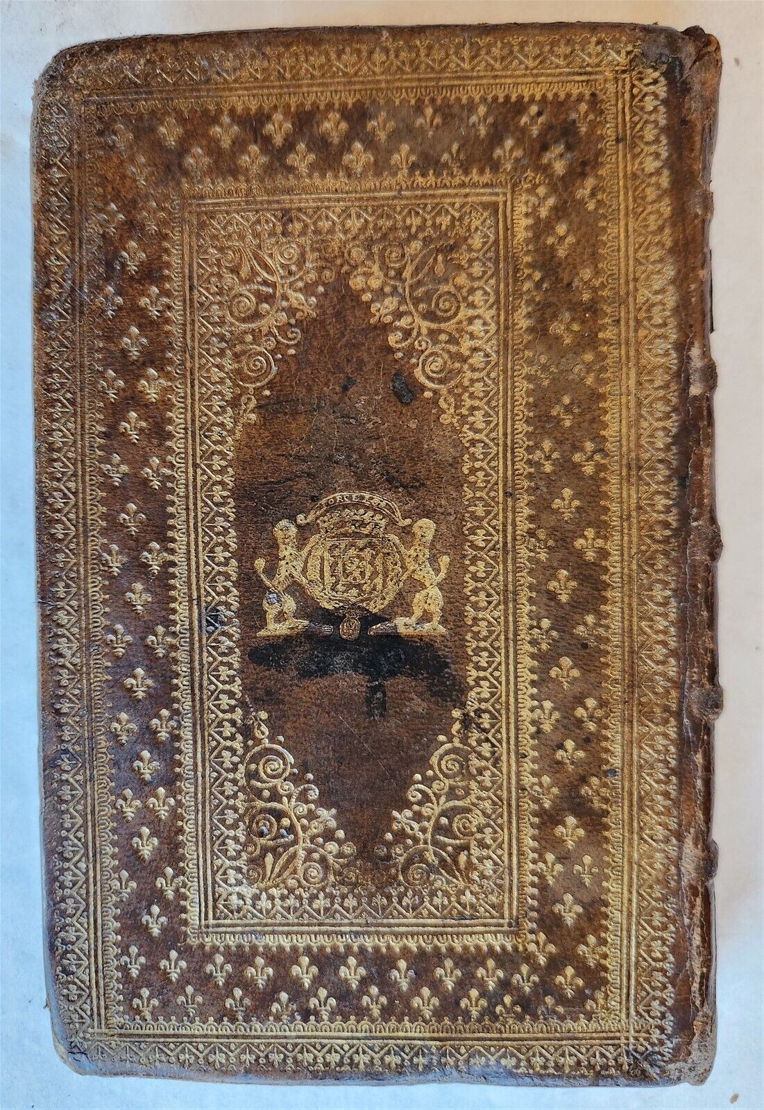 1662 ART OF EMBLEMS antique 17th CENTURY STUNNING BINDING illustrated
