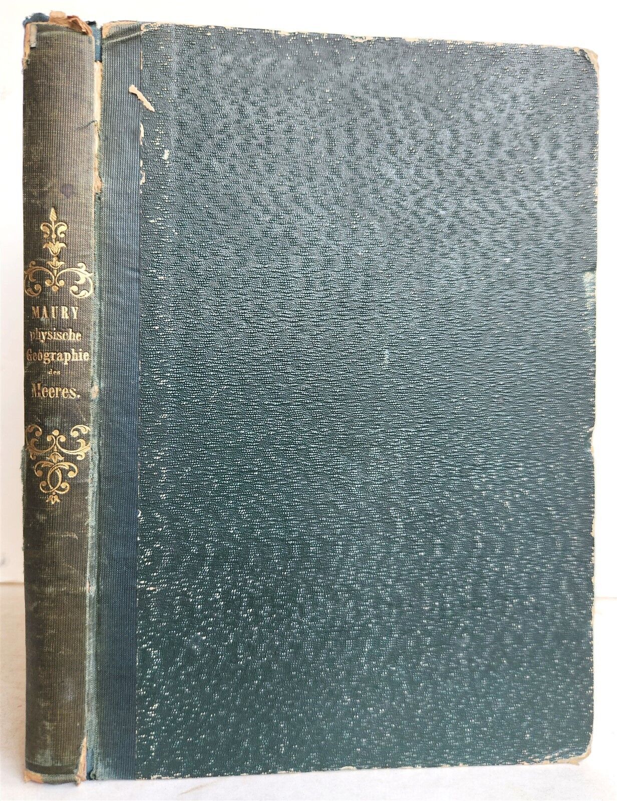 1856 PHYSICAL GEOGRAPHY of the SEA antique ILLUSTRATED w/MAPS in GERMAN
