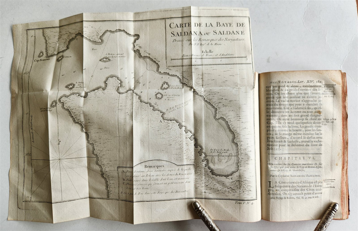 1749 HISTOIRE des VOYAGES antique vol. 18 CHINA & AFRICA illustrated MOZAMBIQUE