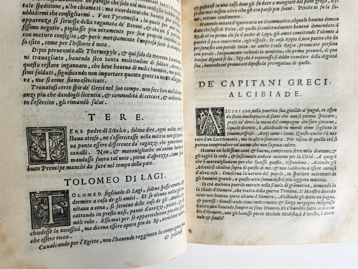 1566 PLUTARCH antique 16th CENTURY in ITALIAN Apoftemmi di Plutarco