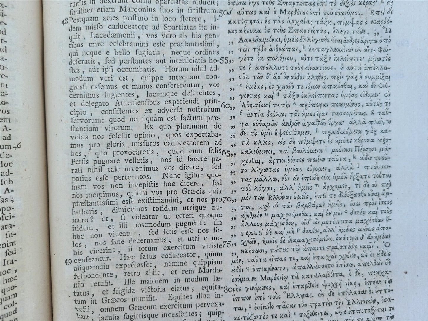 1763 HERODOTUS HISTORY MASSIVE FOLIO antique Historiarum Libri XI GREEK & LATIN