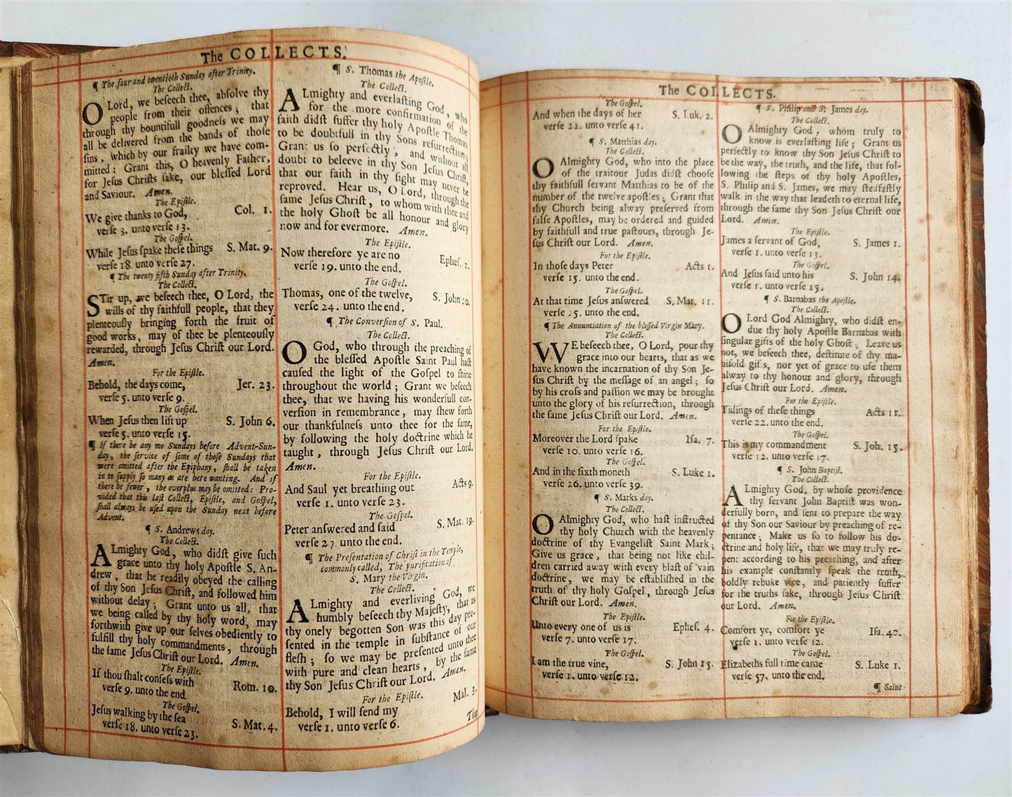 1683 BOOK of COMMON PRAYER w/ PSALMS of DAVID antique in ENGLISH