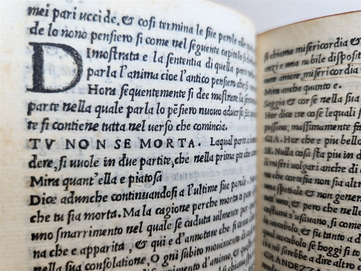 1531 DANTE ALIGHIERI POST-INCUNABULA L'Amoroso Convivio ANTIQUE in ITALIAN