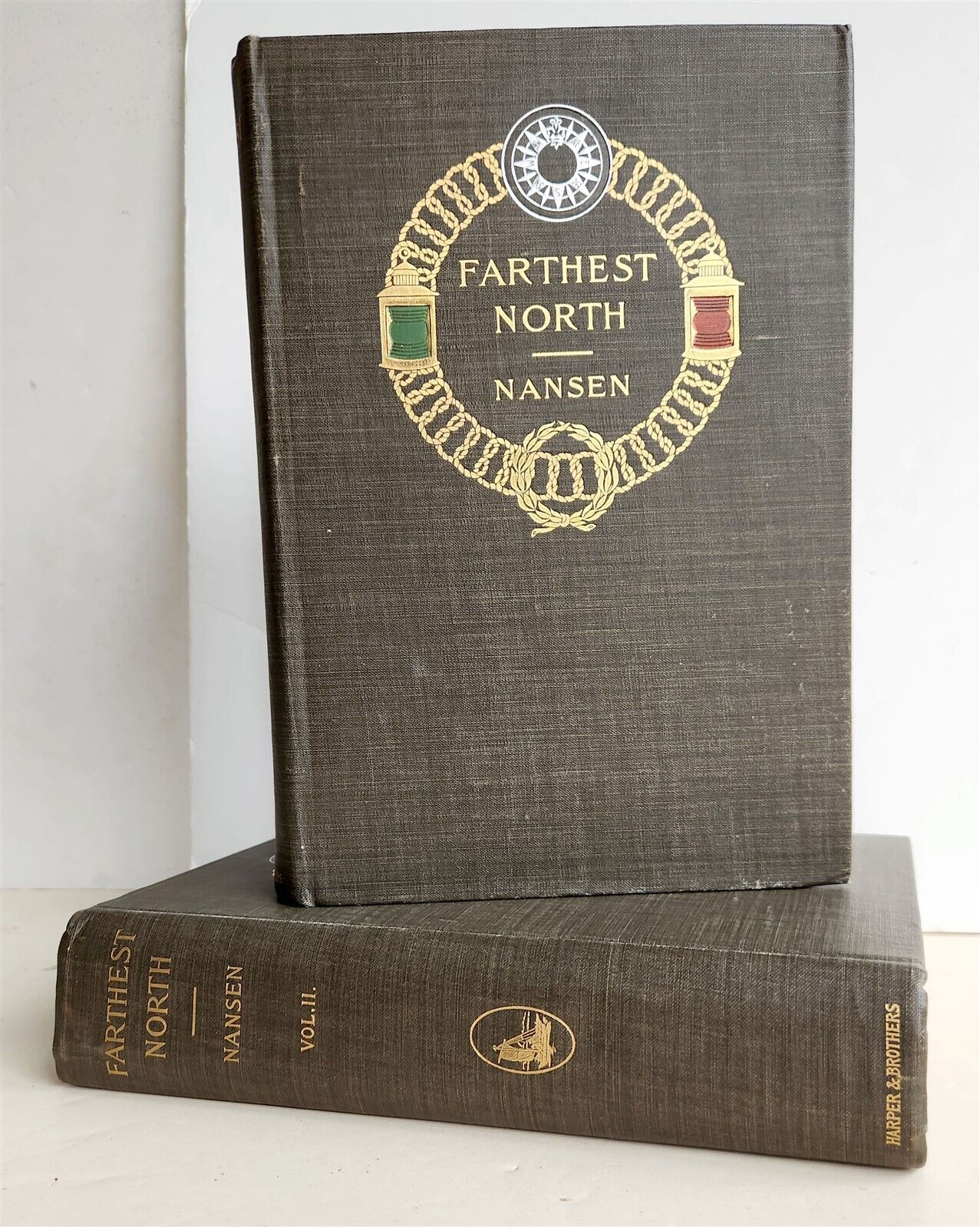 1897 FARTHEST NORTH by NANSEN 2 VOLS antique Voyage of Exploration of Ship FRAM