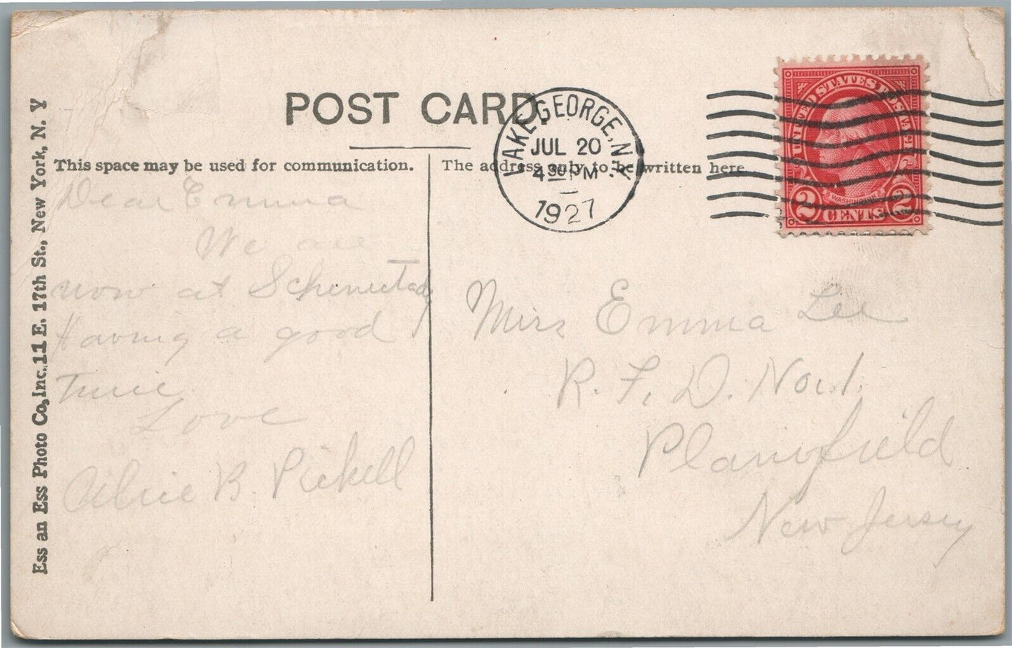 SUFFERN NY RAILROAD STATION RAILWAY DEPOT ANTIQUE POSTCARD