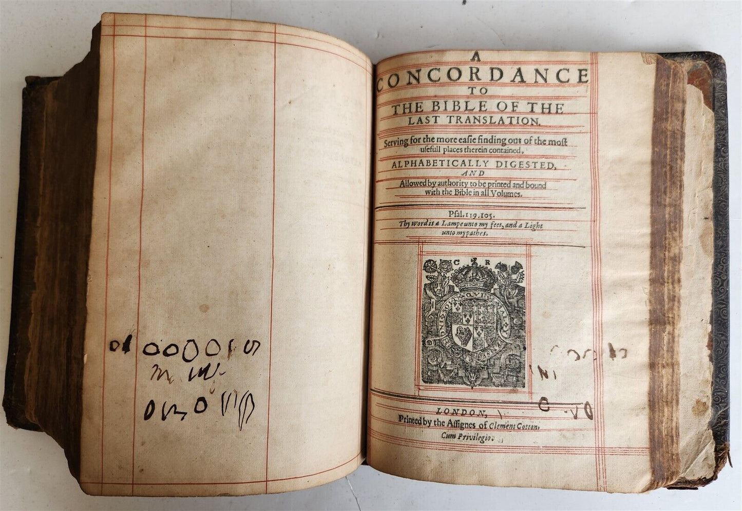 1635 BIBLE in ENGLISH antique