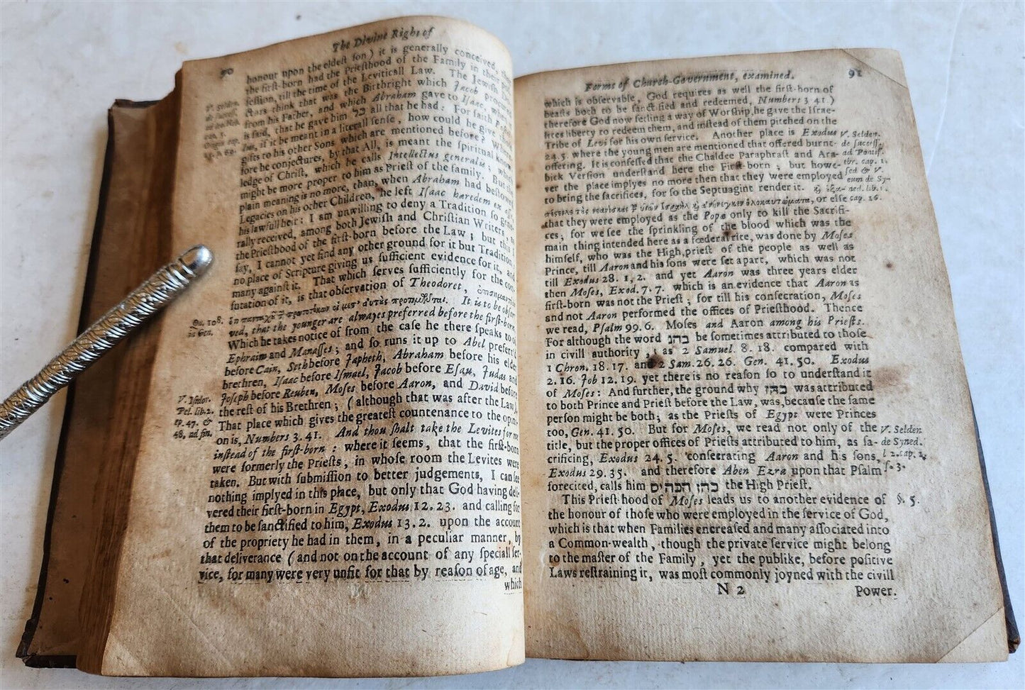 1662 WEAPON SALVE for CHURCH WOUNDS by Edward Stillingfleet antique in ENGLISH