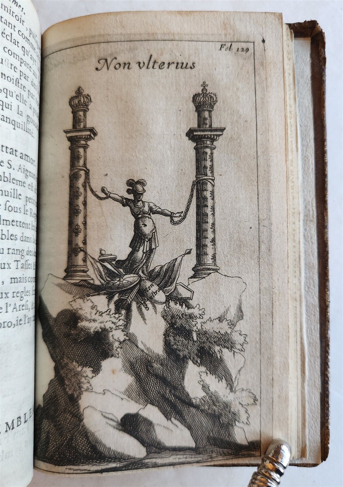 1662 ART OF EMBLEMS antique 17th CENTURY STUNNING BINDING illustrated