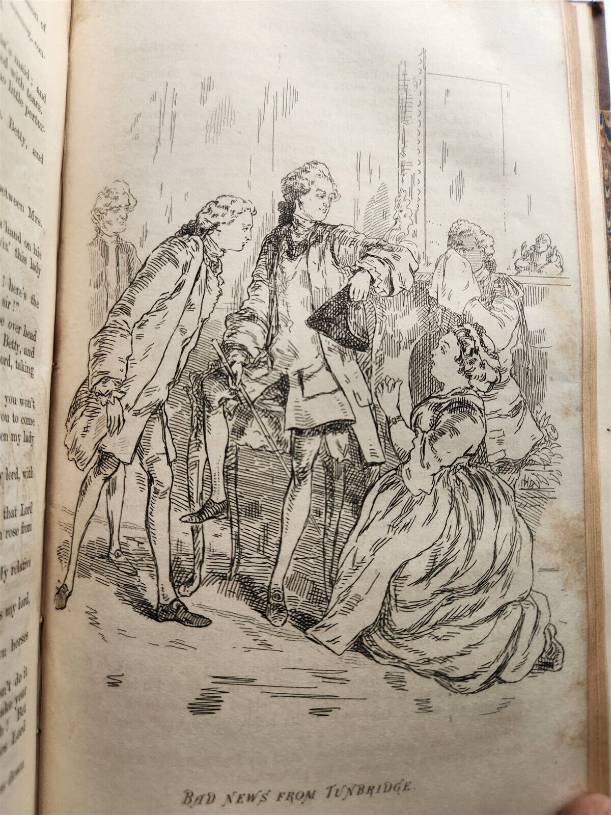 1858 THE VIRGINIANS by THACKERAY 2 VOLUMES antique Americana ILLUSTRATED