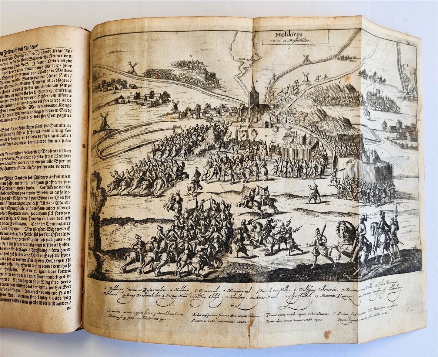 1680 CHRONICLE of DENMARK antique FULLY ILLUSTRATED rare Peder Hanson Resen