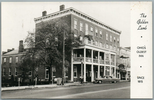 LEBANON OH GOLDEN LAMB HOTEL VINTAGE REAL PHOTO POSTCARD RPPC